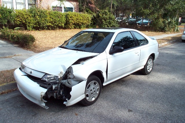 Nissan car crash #6