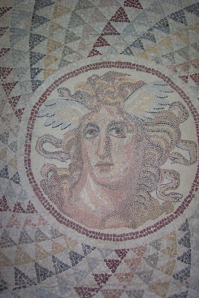 Medusa  Gorgona tiles, Roman Period, Athens