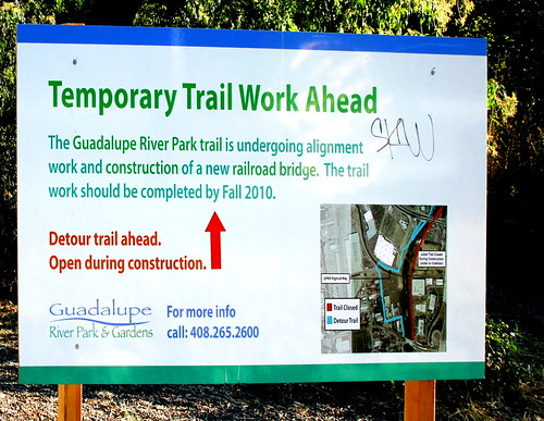 Guadalupe River Trail detour