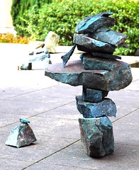 Found Sculpture Exhibit, Cherry Tree Festival, March, University of Washington, USA