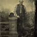 Blue Eyed Man with Vest and Bowler Tintype