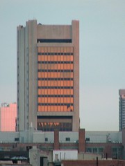 Adam Clayton Powell Building at Sunset from the 125th Street Station