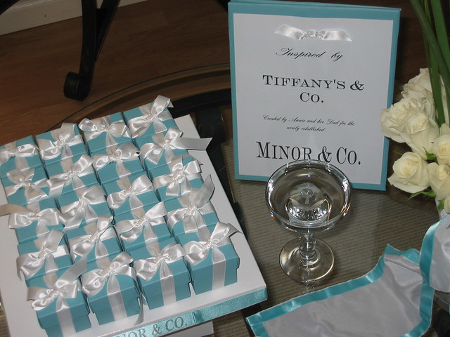 Our Wedding Favors Tiffany Boxes What 39s a wedding without something from 