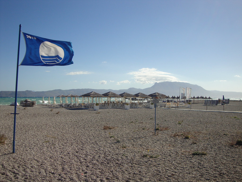 Vrahati's blue flag beach