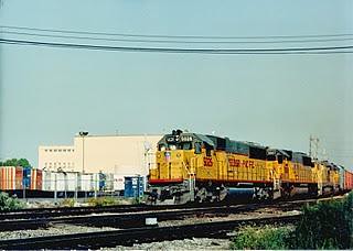 Westbound U.P transfer train at Hayford JCT. Early Sept 1990. by Eddie from Chicago