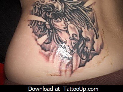 Angel Tattoo Designs on Religious Angel Tattoo   Flickr   Photo Sharing