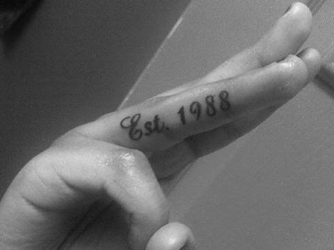 Finger Tattoo My newest addition