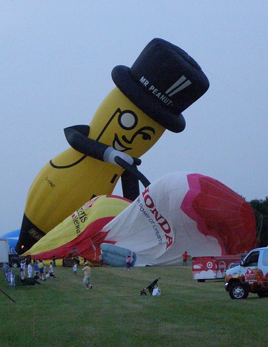 Mr Peanut balloon deflating balloons by excard1970