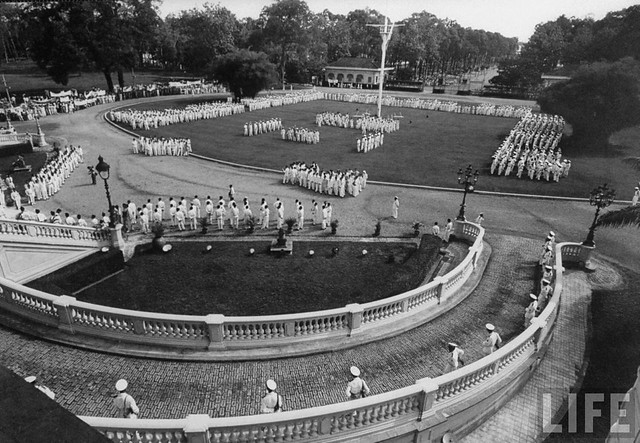 1956 Police parade at Independence Palace.