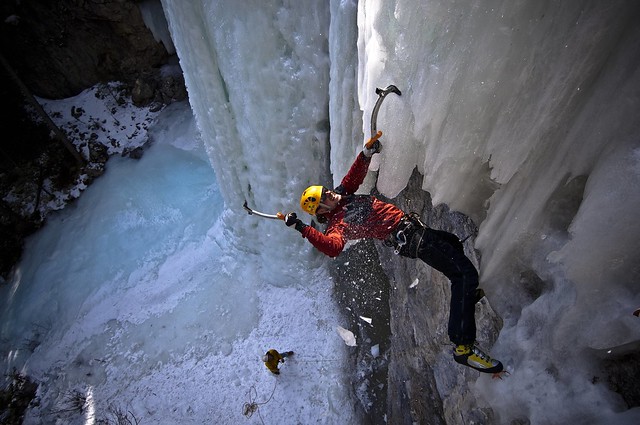 ice, climbing, extreme, sport