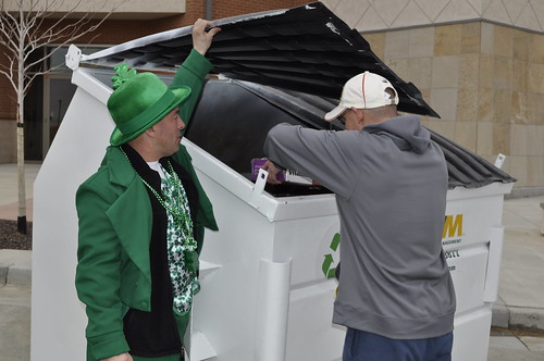 Gold Hill Mesa Go Green Event - Recycling with a Leprechaun
