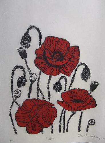 Poppies close-up