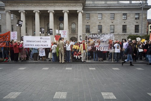 Burma Protest Rally - O'Connell Street in Dublin by infomatique
