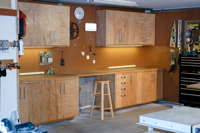 Garage Cabinets: How To Build Plywood Garage Cabinets