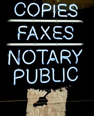 'copies faxes notary public' by cinnamonster