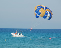 Jean and Margaret Parasailing