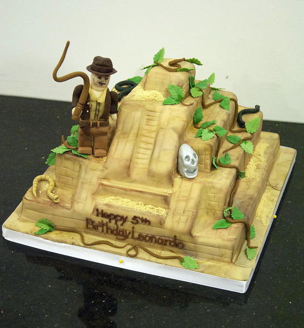 lego indiana jones cake A 5th birthday cake to look like the Temple of the
