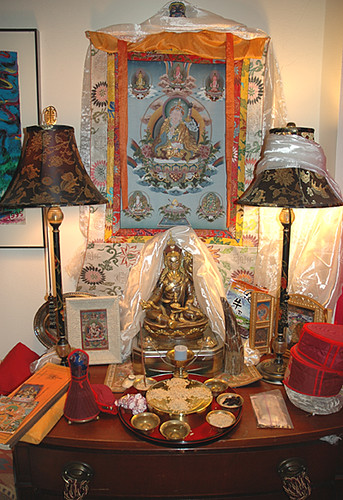 Padmasambhava shrine, configured for Ngondro practice, Seattle, Washington, USA by Wonderlane