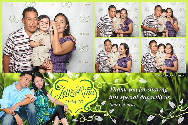 Fotoloco photo booth pictures Jeff and Rina's Wedding Blue Garden