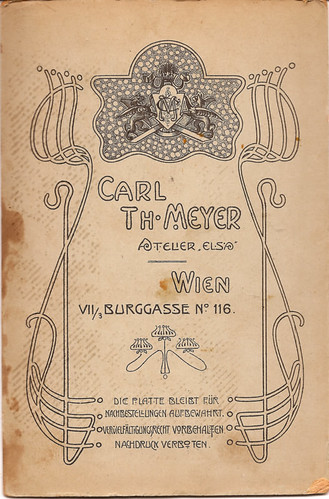 Cabinet Card, Rear, Unknown Family, Wien