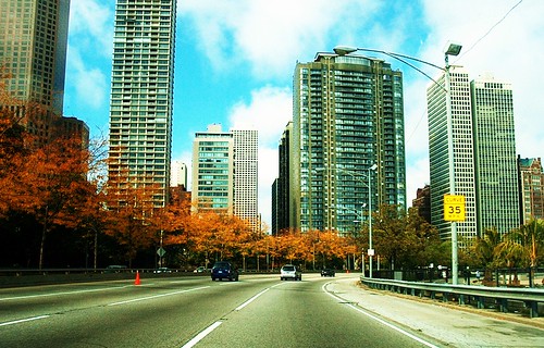 Autum on Chicago's Lakeshore Drive. Chicago Illinois USA. October 2006. by Eddie from Chicago