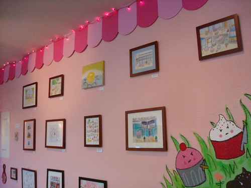 Back wall at CakeSpy Shop