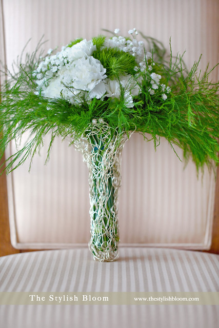 Winter Wonderland bridal bouquet Design in The Stylish Bloom