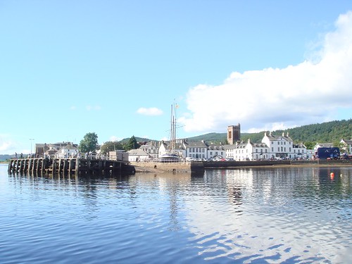 Inverary bathed in morning sunshine