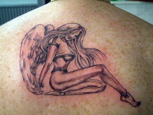 Pinup Angel Tattoo Tattooed at The Tattoo Studio Crayford