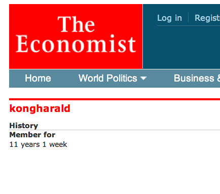 The Economist login.