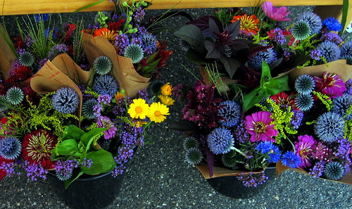flowers at market