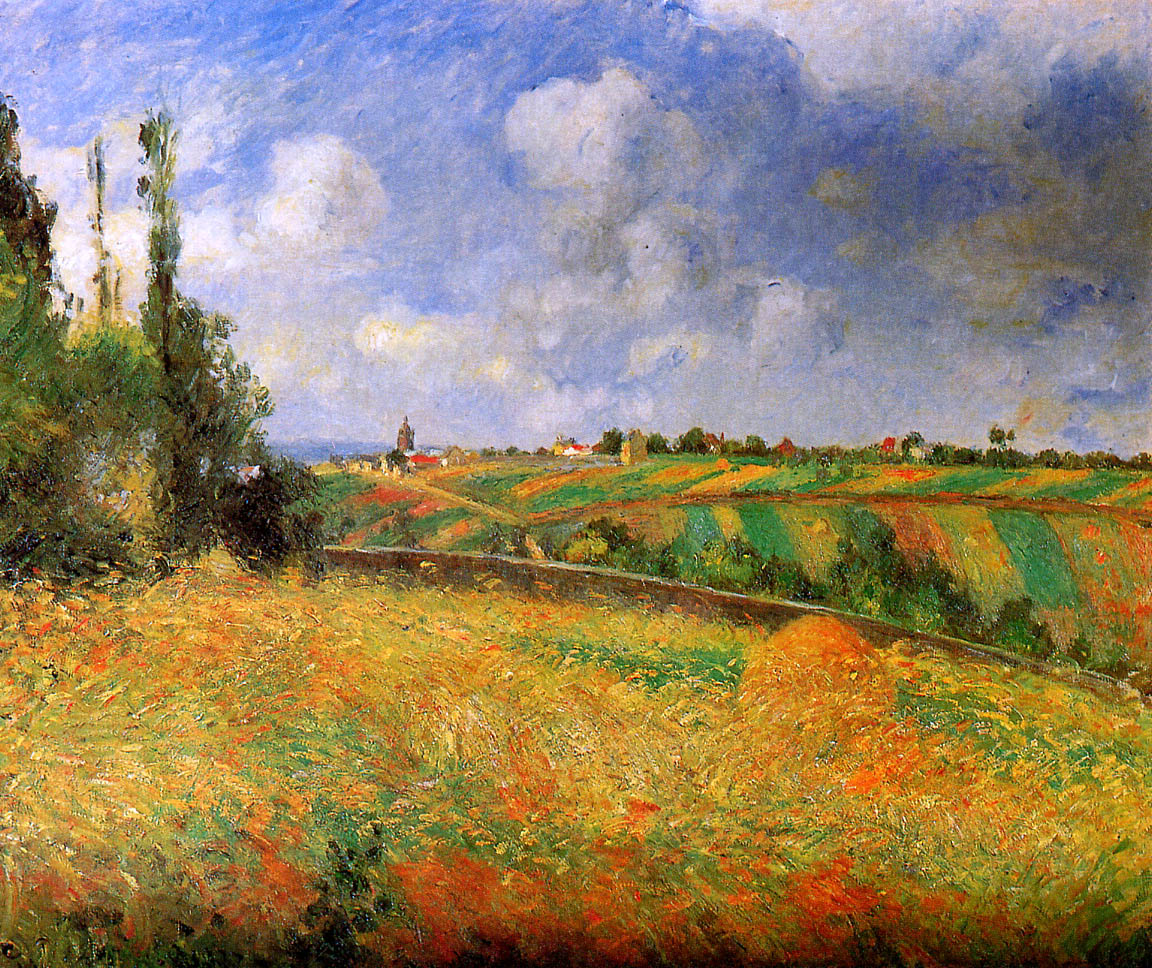 Fields by Camille Pissarro, 1877