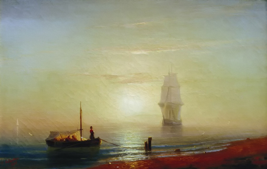The sunset on sea by Ivan Aivazovsky, 1848