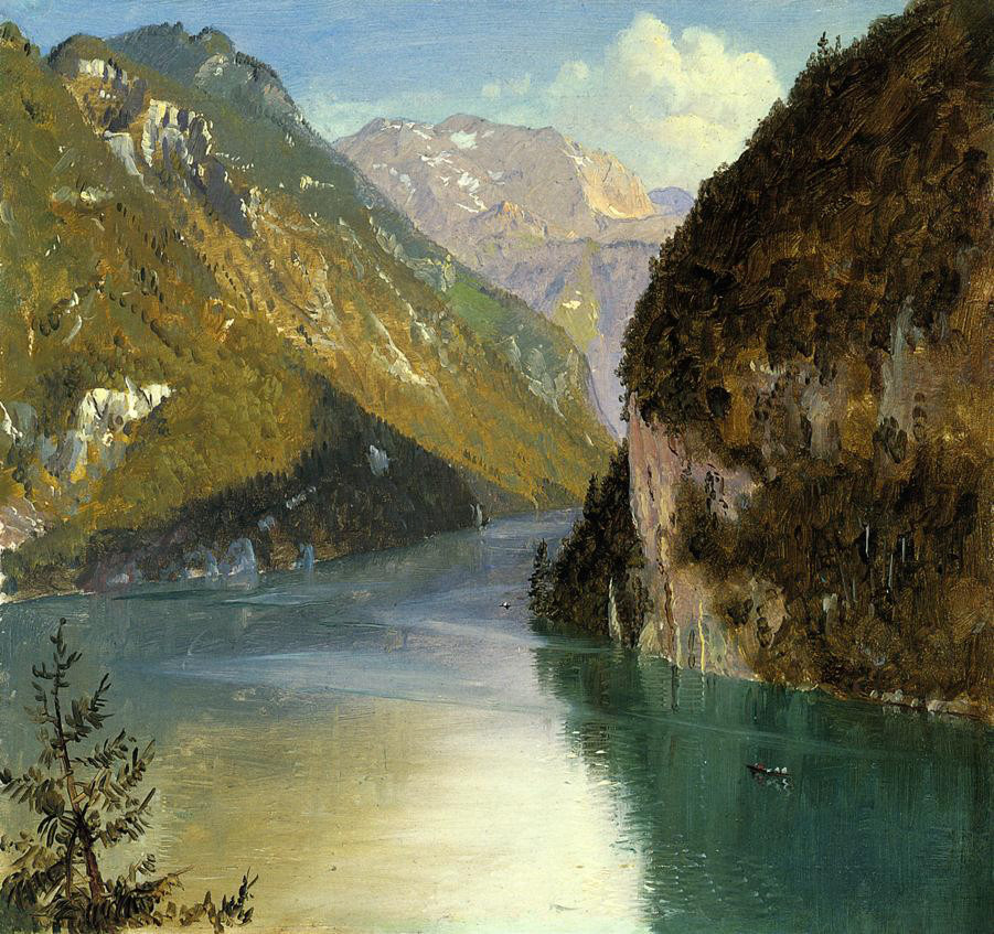 Konigsee, Bavaria by Frederic Edwin Church, 1868