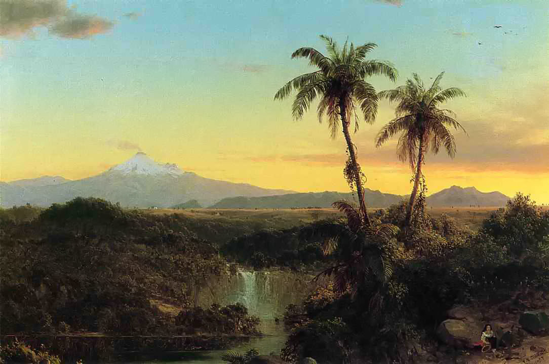 South American Landscape by Frederic Edwin Church, 1857
