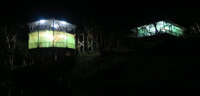 amazon tupana lodge at night