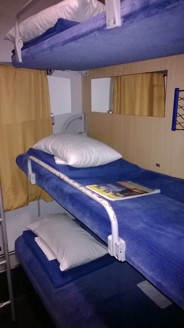 bunk beds intercity sleeper cabin