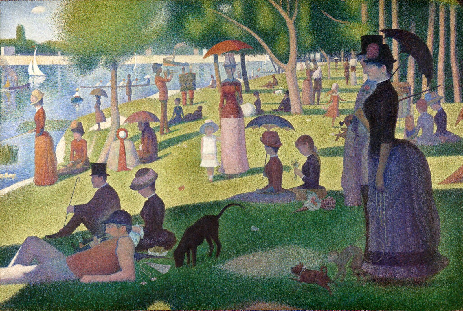 A Sunday on La Grande Jatte by Georges Seurat, 1884
