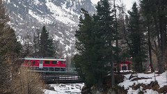 Pociag kolei Rhätische Bahn
