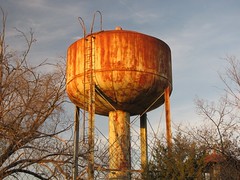 Rusted water tower at Lorton Reformatory