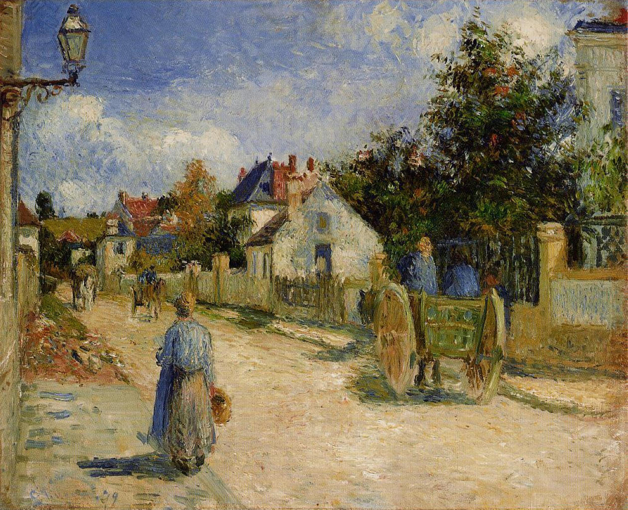 A Street in Pontoise by Camille Pissarro, 1879