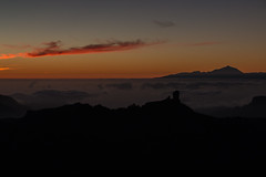 Atardecer y puesta de sol en La Cumbre de Gran Canaria La Gran Nevada de Febrero 2016