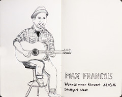singer/songwriter Max Francois in concert