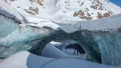 Wyjście spod lodowca Gurgler Ferner