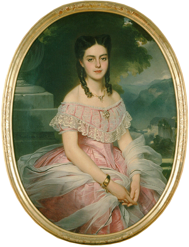 1865 Portrait of Anna Fridrica Wilhelmina von Hallwyl at 21 years old