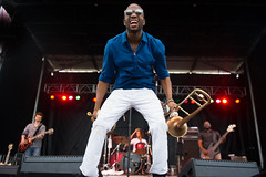 Trombone Shorty at Ben and Jerrys Festival