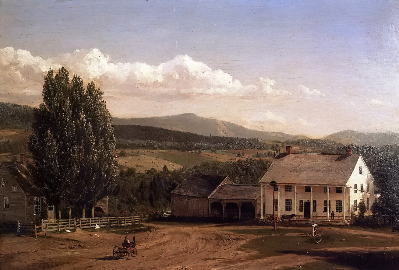 View in Pittsford, Vt. by Frederic Edwin Church, 1848