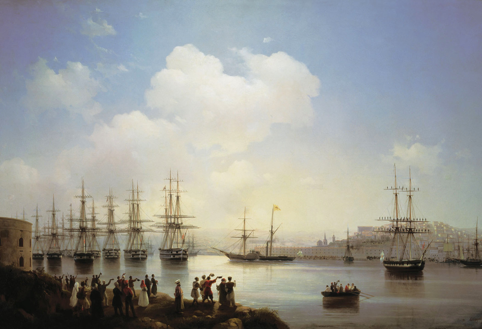 Russian squadron on the raid of Sevastopol by Ivan Aivazovsky, 1846