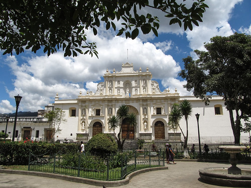 Antigua: el Parque Central et sa cathédrale