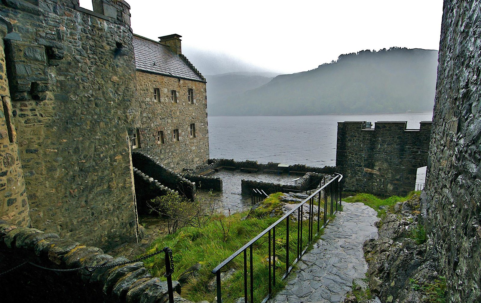 Looking west from within Eilean Donan Castle. Credit Bruce MacRae
